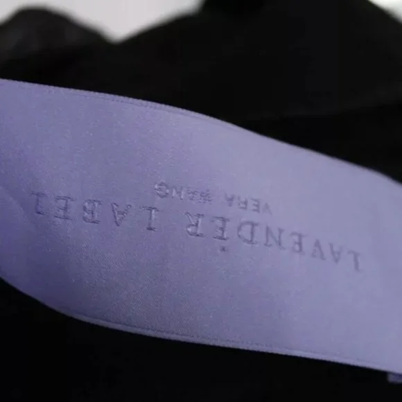 VERA WANG LAVENDER LABEL GOWN BLACK DRAPE DRESS 6 - Picture 4 of 6